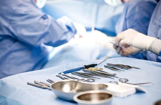 Surgical intervention on chronic prostatitis