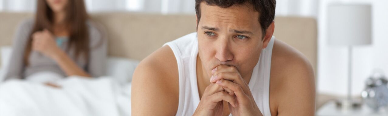 Man with prostatitis